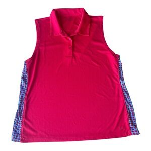 Maggie Lane Golf Performance‎ Polo Red Sleeveless Women’s size XL